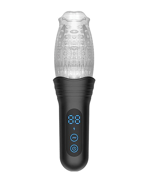 The Male Rose The Male Rose Pro Thrusting Rotating &amp; Vibrating 3D Masturbator - Black Penis Toys