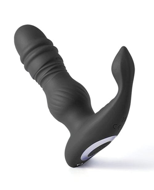 Uc Global Trade INChoney Play B Jaden Thrusting Prostate Massager Vibrating Butt Plug Anal Sex Toy Black Anal Toys