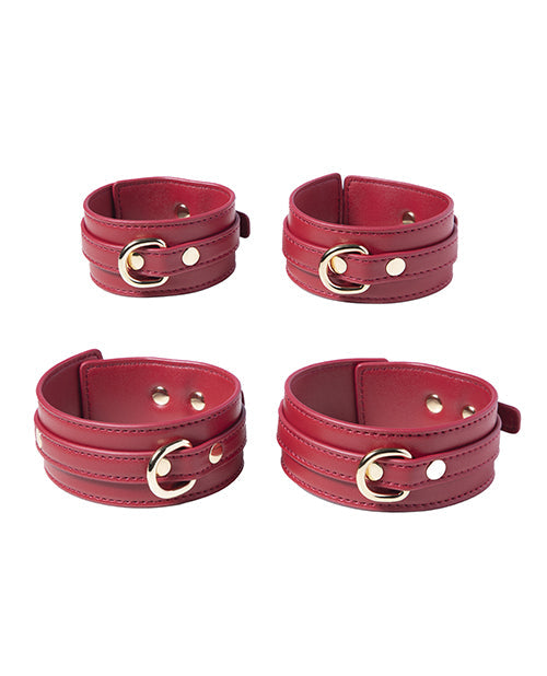 Uc Global Trade INChoney Play B Kinky Play Box Red Passion 8 pc Set Bondage Kit - Red Kink &amp; BDSM