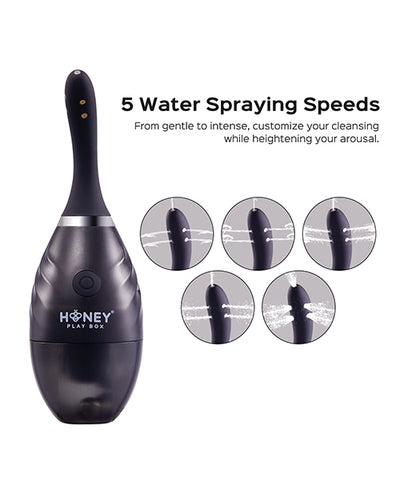 Uc Global Trade INChoney Play B Bulby Auto Spray Anal Douche System - Black More