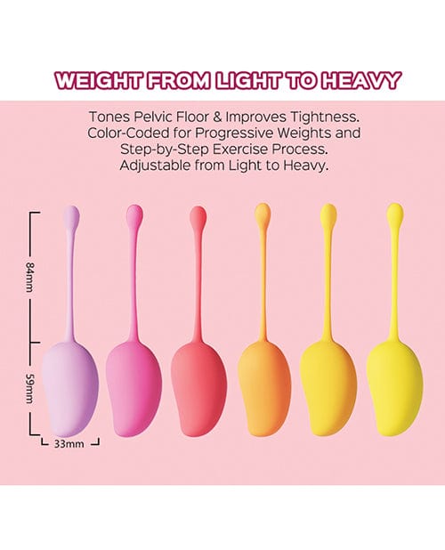 Uc Global Trade INChoney Play B Mango Tropical 6 Weighted Kegel Ball Exercise Set More
