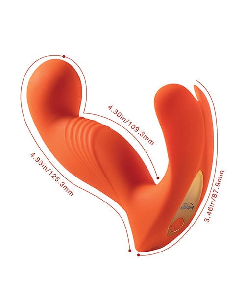 Uc Global Trade INChoney Play B Crave 3 G-spot Vibrator With Rotating Massage Head &amp; Clit Tickler - Orange Vibrators