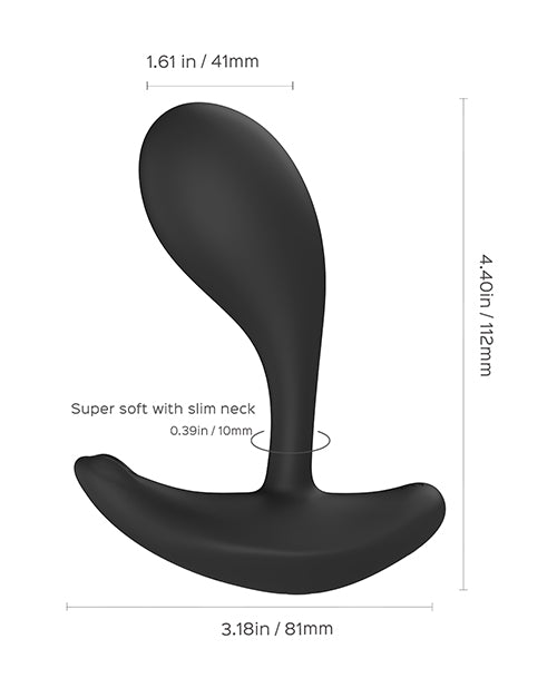 Uc Global Trade INChoney Play B Oly 2 Pressure Sensing App-Enabled Wearable Clit &amp; G Spot Vibrator - Black Vibrators
