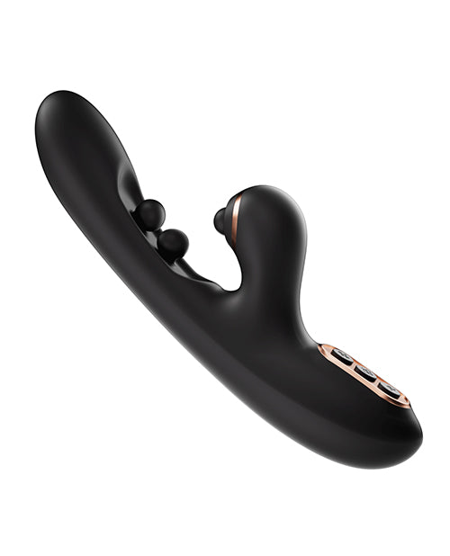 Uc Global Trade INChoney Play B Tickler Wiggling G-Spot Vibrator & Tapping Clitoral Stimulator Black Vibrators