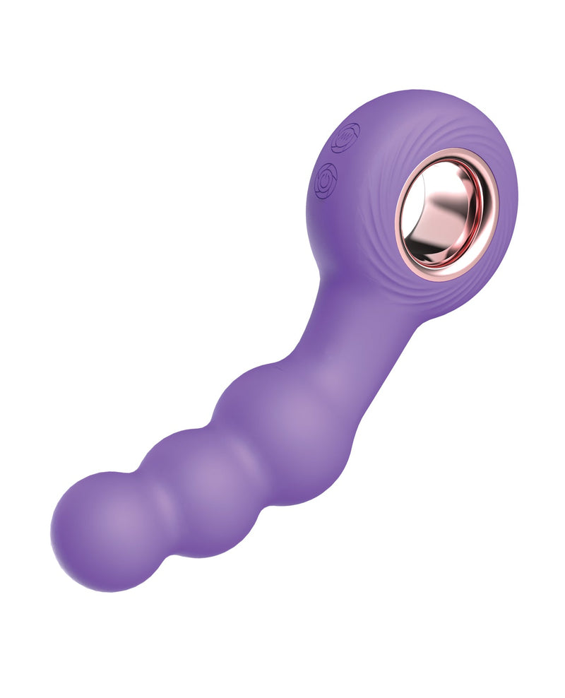 Vvole Luv Inc. Beaded Ring Vibrator - Purple Anal Toys