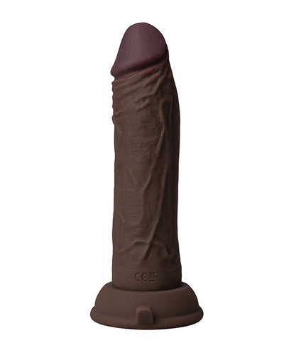 Vvole Shaft Flexskin Liquid Silicone 6.5" Vibrating Dong - Mahogany Dildos