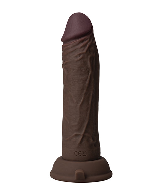 Vvole Shaft Flexskin Liquid Silicone 6.5" Vibrating Dong - Mahogany Dildos