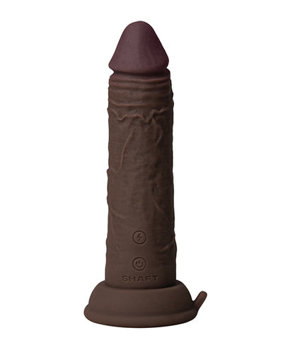 Vvole Shaft Flexskin Liquid Silicone 6.5" Vibrating Dong - Mahogany Dildos