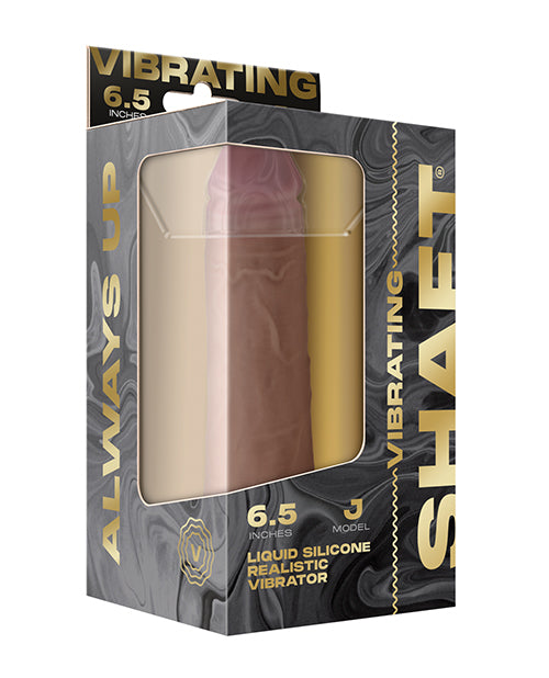 Vvole Shaft Flexskin Liquid Silicone 6.5" Vibrating Dong - Pine Dildos