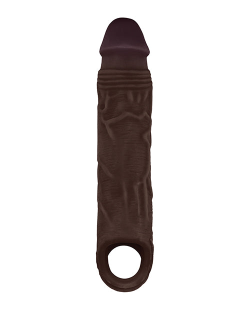 Vvole Shaft Model F Flexskin Liquid Silicone 7.8" Sheath - Mahogany Penis Toys