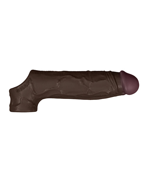 Vvole Shaft Model F Flexskin Liquid Silicone 8.8" Sheath - Mahogany Penis Toys