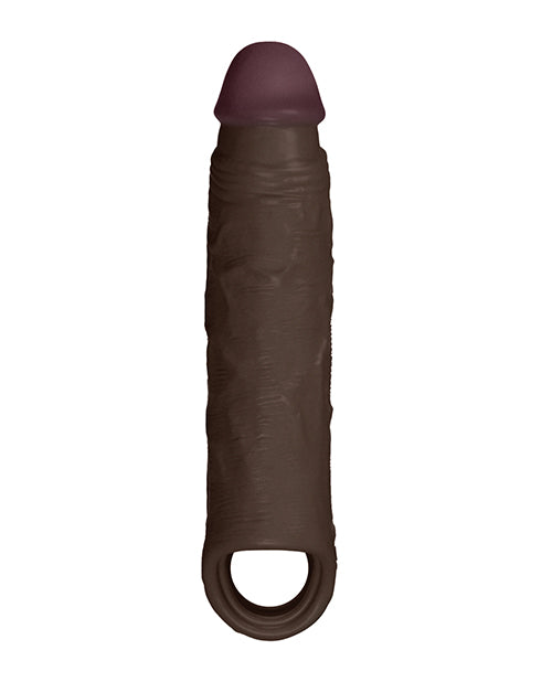 Vvole Shaft Model F Flexskin Liquid Silicone 8.8" Sheath - Mahogany Penis Toys