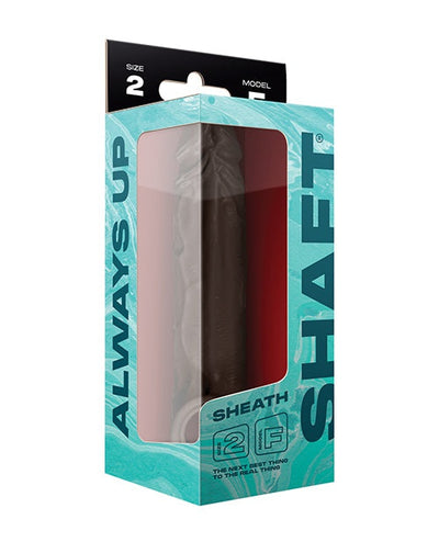 Vvole Shaft Model F Flexskin Liquid Silicone 8.8" Sheath - Mahogany Penis Toys