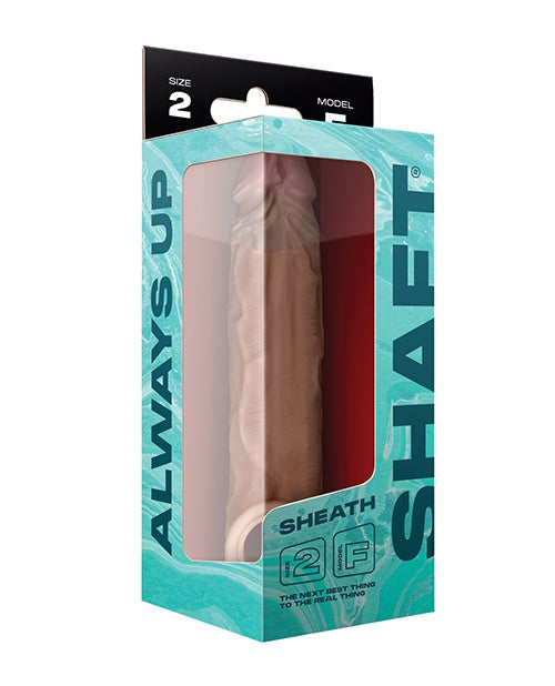 Vvole Shaft Model F Flexskin Liquid Silicone 8.8" Sheath - Oak Penis Toys