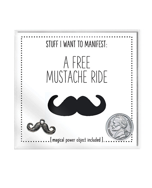 Warm Human Warm Human A Free Mustache Ride Mini Card & Charm Bachelorette & Party Supplies