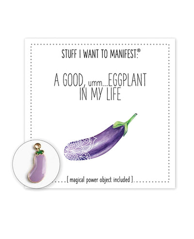 Warm Human Warm Human A Good Eggplant In My Life Mini Card & Charm Bachelorette & Party Supplies