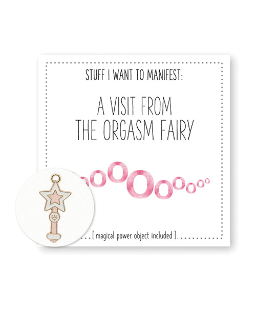 Warm Human Warm Human A Visit From The Orgasm Fairy Mini Card & Charm Bachelorette & Party Supplies