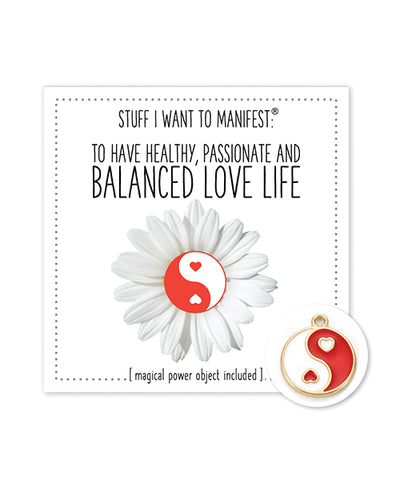 Warm Human Warm Human Healthy Balanced Love Life Mini Card & Charm Bachelorette & Party Supplies