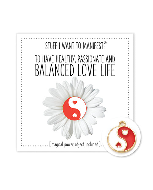 Warm Human Warm Human Healthy Balanced Love Life Mini Card & Charm Bachelorette & Party Supplies