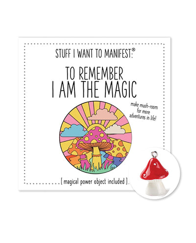 Warm Human Warm Human I Am The Magic Mini Card & Charm Bachelorette & Party Supplies