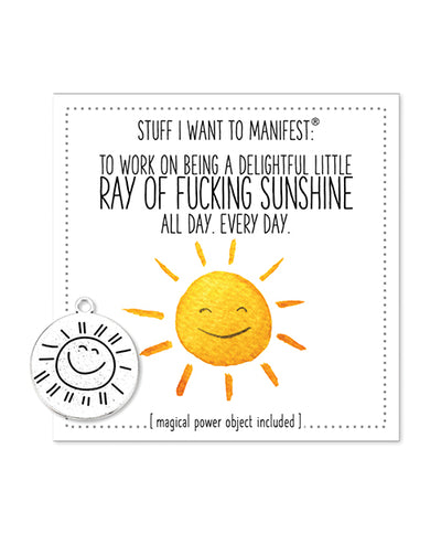 Warm Human Warm Human Ray of Fucking Sunshine Mini Card & Charm Bachelorette & Party Supplies