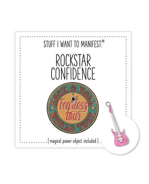 Warm Human Warm Human Rockstar Confidence Mini Card & Charm Bachelorette & Party Supplies