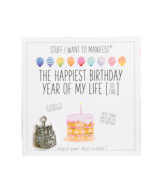 Warm Human Warm Human The Best Birthday Year of My Life (So Far) Mini Card & Charm Bachelorette & Party Supplies