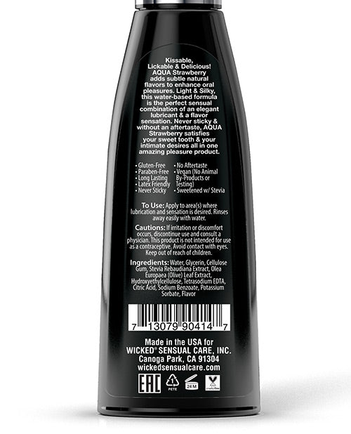 Wicked Sensual Care Wicked Sensual Care Aqua Water Based Lubricant Lubes