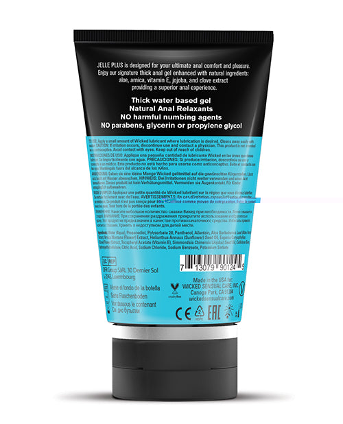 Wicked Sensual Care Wicked Sensual Care Jelle Plus Water Based Anal Lubricant With Relaxants Lubes
