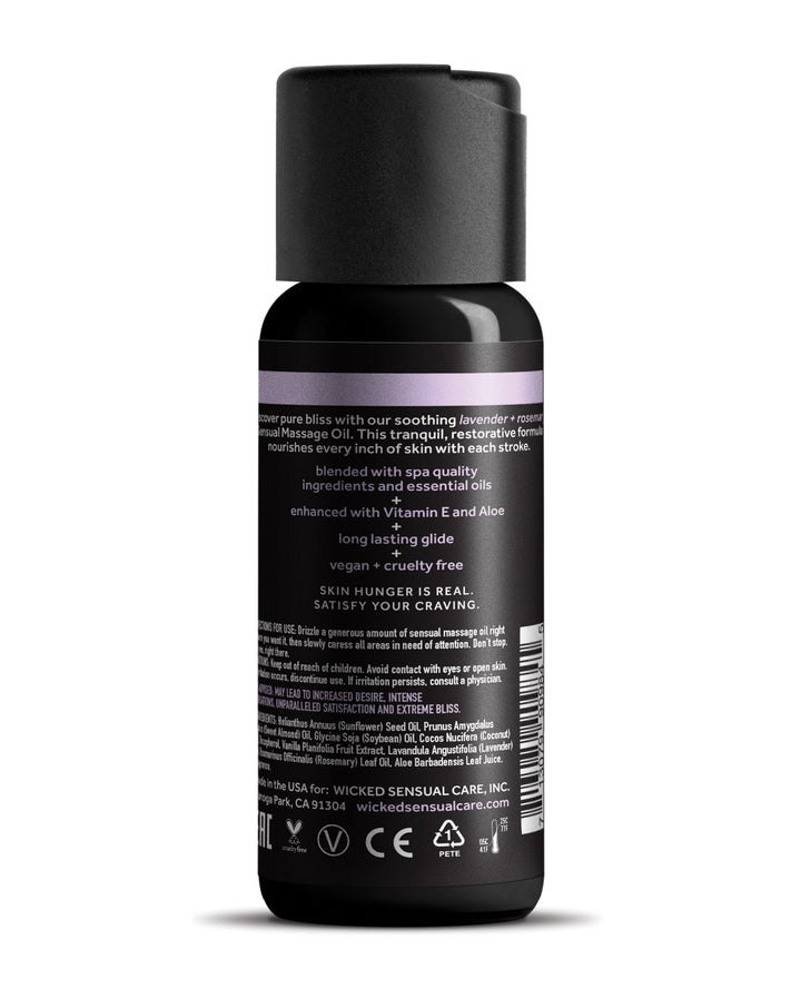 Wicked Sensual Care Wicked Sensual Care Lavender &amp; Rosemary Massage Oil - 4 oz More