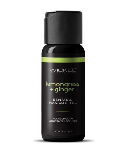 Wicked Sensual Care Wicked Sensual Care Lemongrass & Ginger Massage Oil - 4 oz More