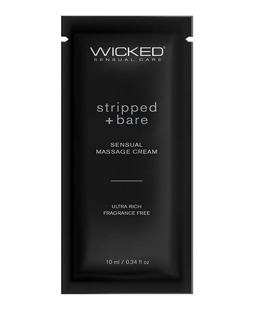 Wicked Sensual Care Wicked Sensual Care Stripped &amp; Bare Unscented Massage Cream 0.34 Oz More