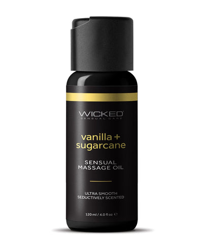 Wicked Sensual Care Wicked Sensual Care Vanilla & Sugarcane Massage Oil - 4 oz More