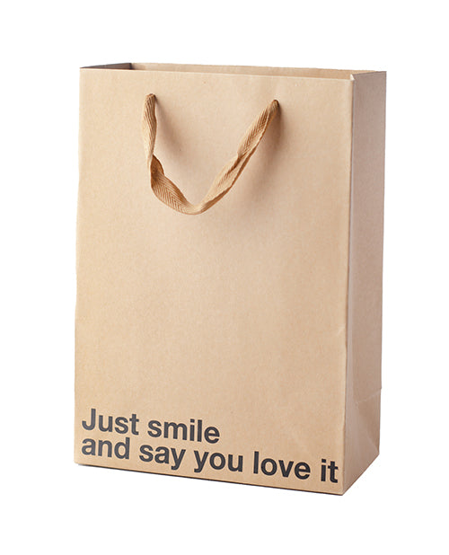 Wood Rocket LLC Just Smile and Say You Love It Gift Bag - Pack of 3 Bachelorette & Party Supplies