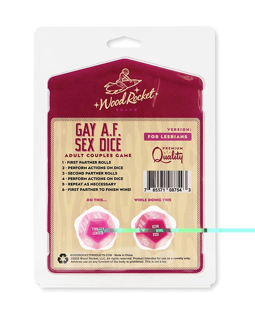 Wood Rocket Gay AF Lesbian Couples Sex Game - Fuchsia