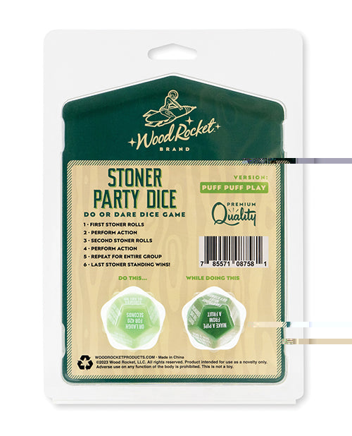 Wood Rocket Wood Rocket Stoner Party Dice Game - Green More