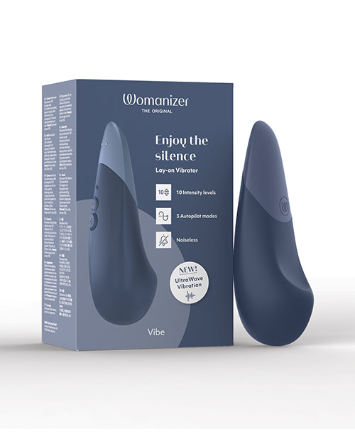 Wow Tech Womanizer Vibe Silent Stimulator Dark Blue Vibrators