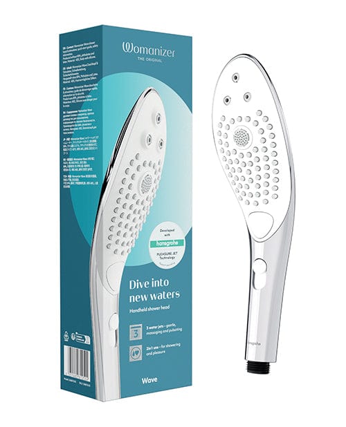 Wow Tech Womanizer Wave Shower Head Chrome Vibrators