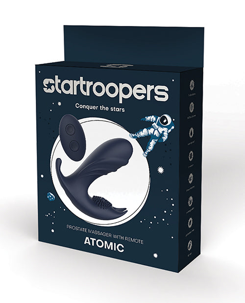 Star Troopers Atomic Prostate Massager with Remote - Black