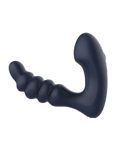 XGEN Star Troopers Voyager Beaded Strong Prostate Massager with Remote - Black Anal Toys