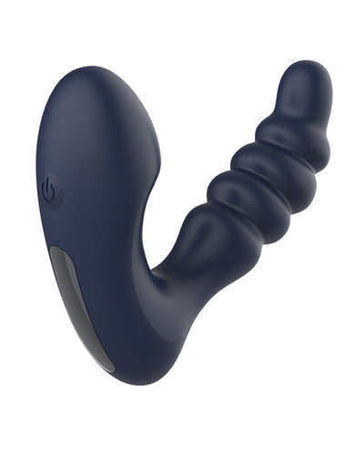 XGEN Star Troopers Voyager Beaded Strong Prostate Massager with Remote - Black Anal Toys