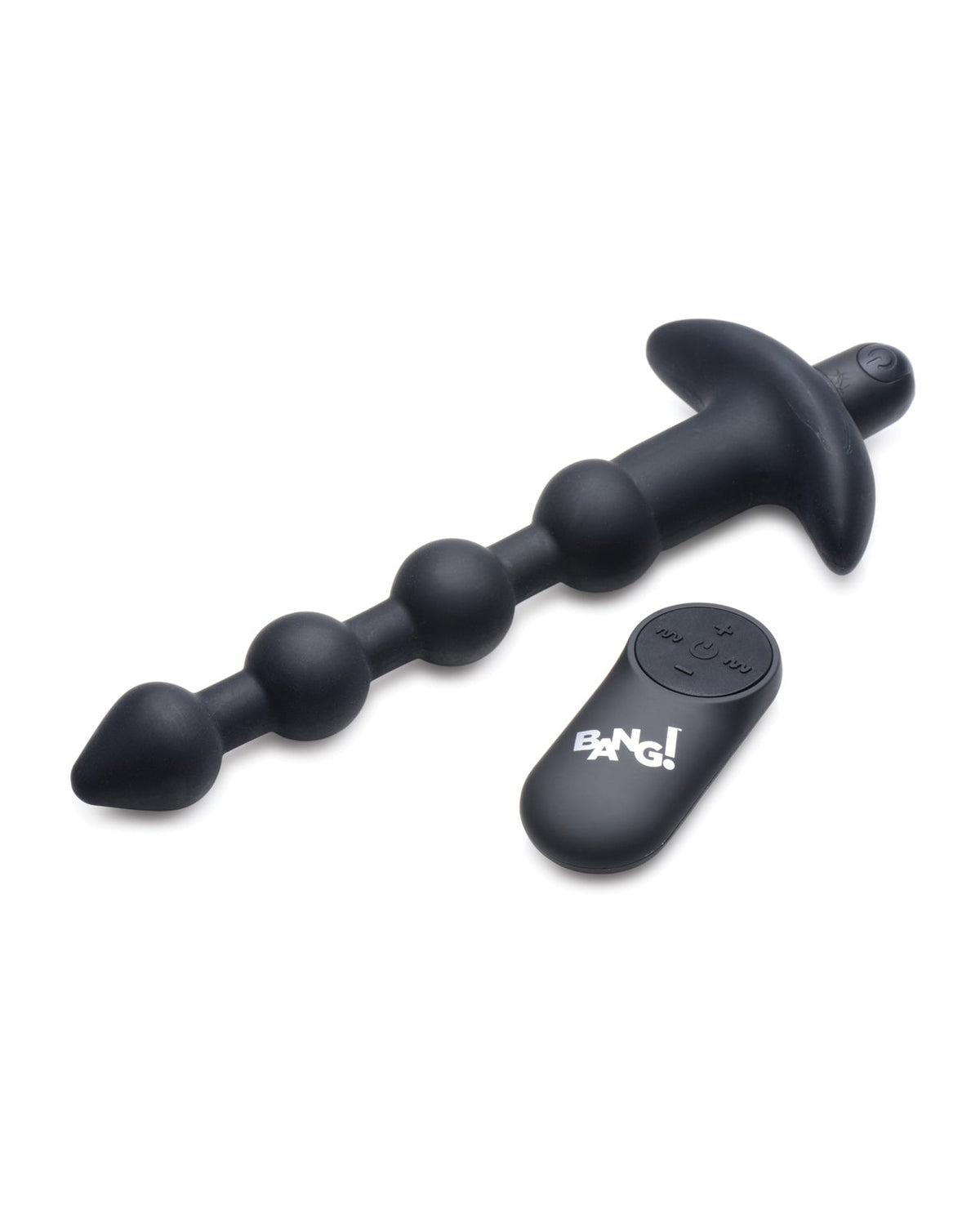 Bang! 28X Vibrating Silicone Anal Beads with Remote Control