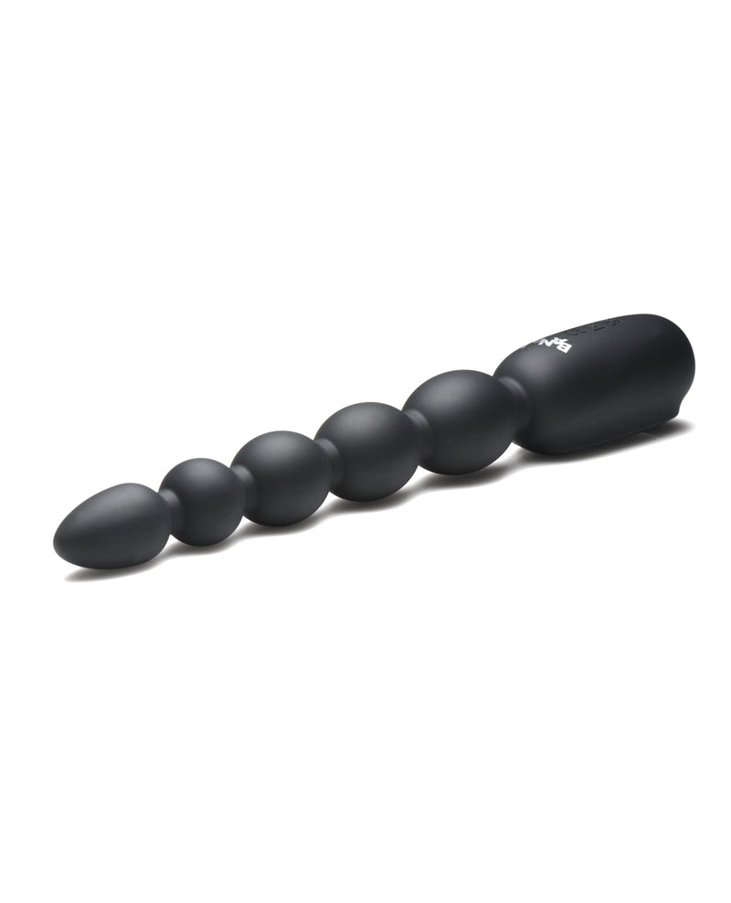 XR Brands Bang! Digital Silicone Anal Beads - Black Anal Toys