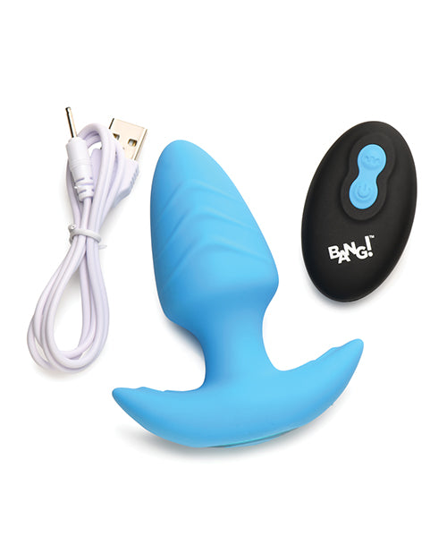 XR Brands Bang! Rotating &amp; Vibrating Tapered Butt Plug with Remote Anal Toys