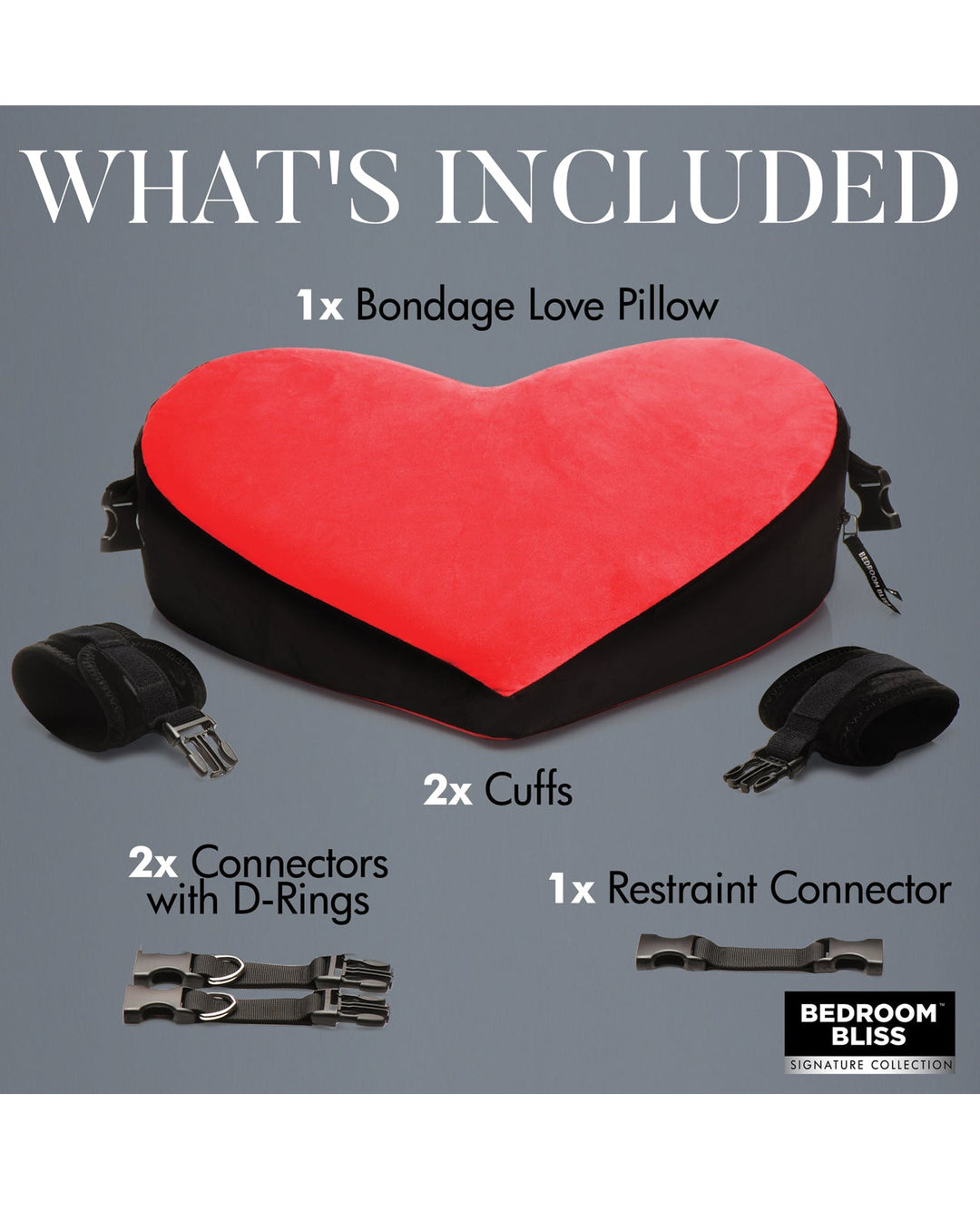 XR Brands Bedroom Bliss Bondage Love Pillow Kink &amp; BDSM