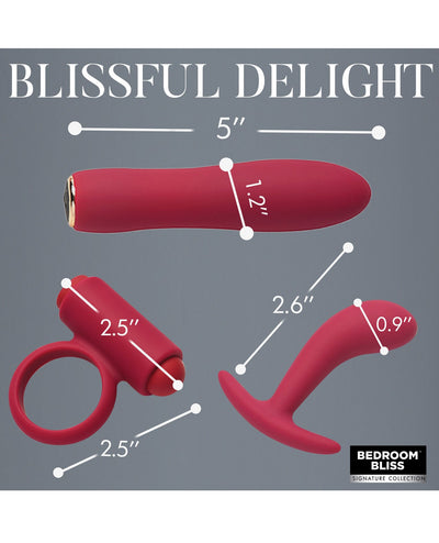 XR Brands Bedroom Bliss Lover's Bondage Massage Set Kink & BDSM