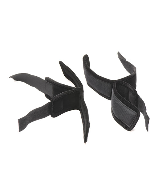 XR Brands Bedroom Bliss Wrist To Ankle Restraints - Black Kink &amp; BDSM