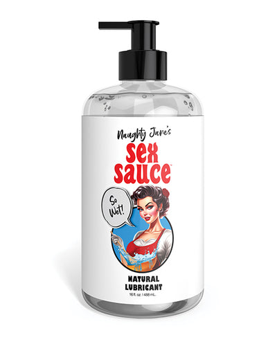 XR Brands Naughty Jane's Sex Sauce Natural Lubricant - oz 16 oz Lubes