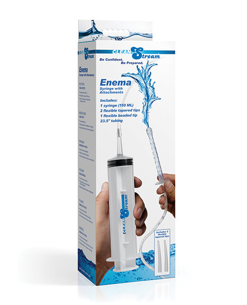 XR Brands Cleanstream Enema Syringe w/Attachments More