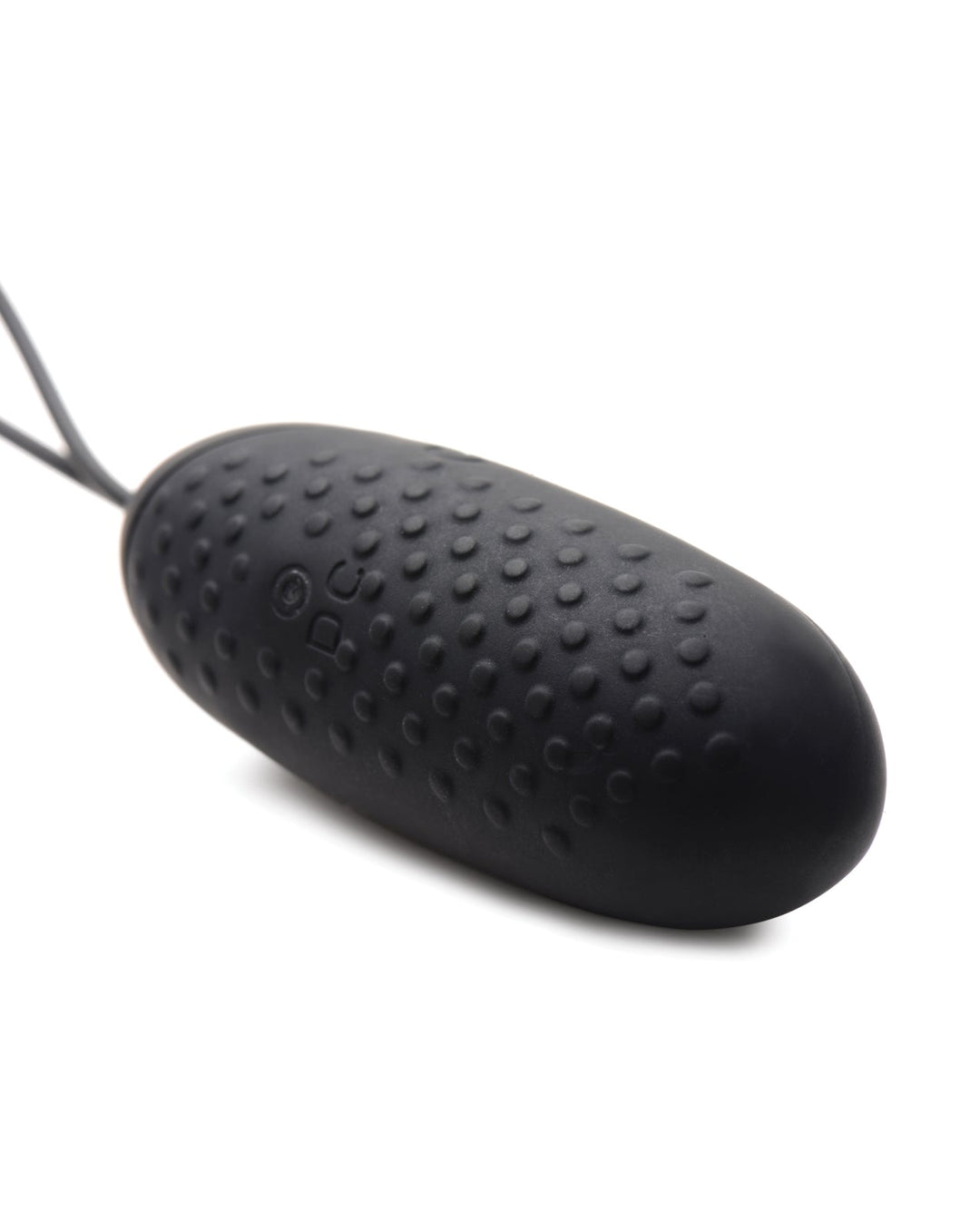 XR Brands Bang! 28X Nubbed Silicone Egg with Remote Control - Black Vibrators